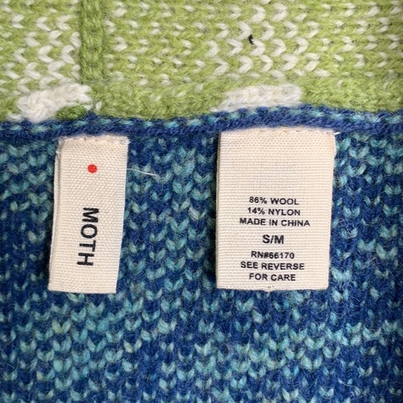 Patchwork Knit Vest Colorful Floral Sleeveless Jacket‎ Unique Artsy Statement - Picture 6 of 9